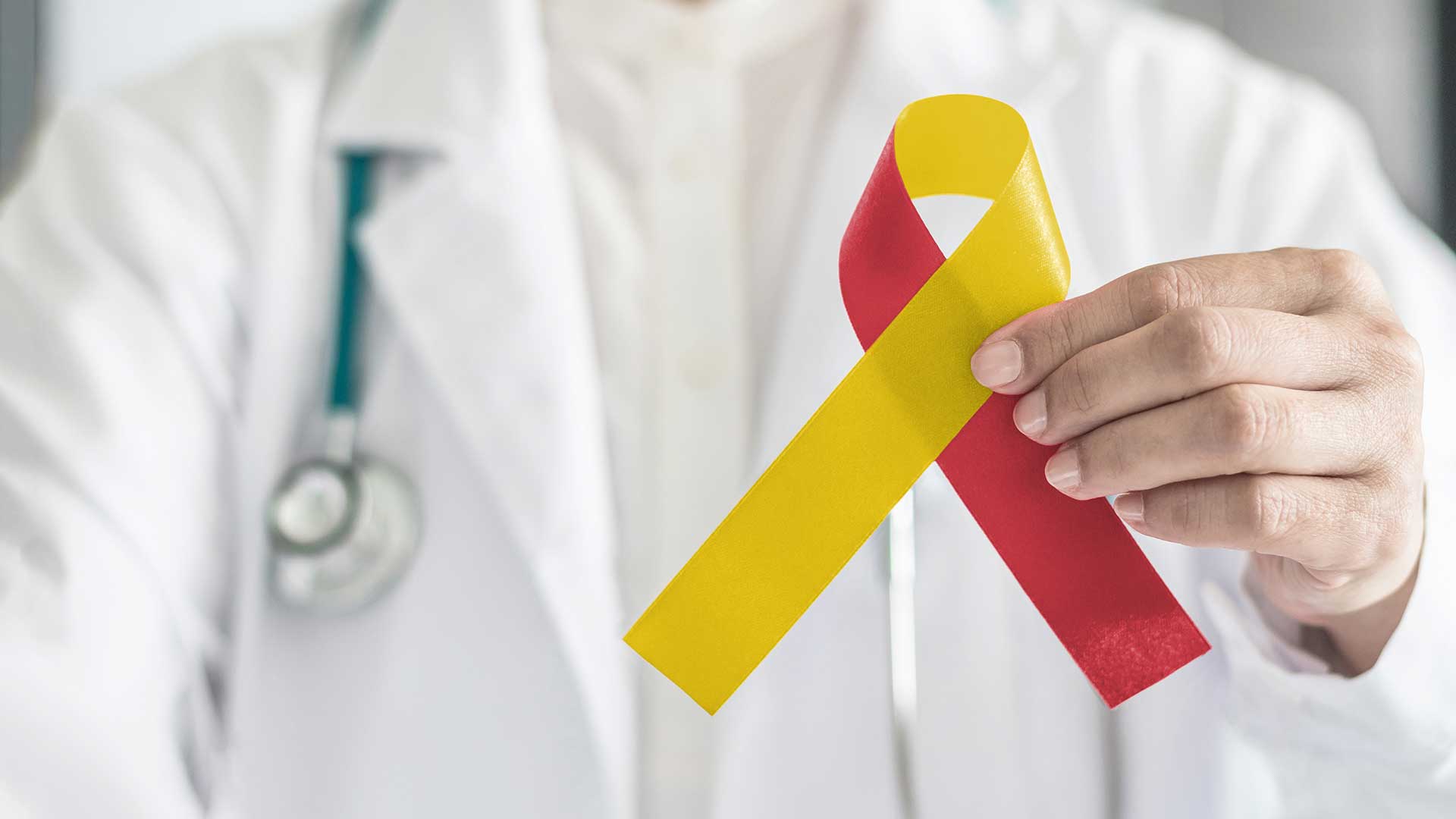 Red and yellow ribbon