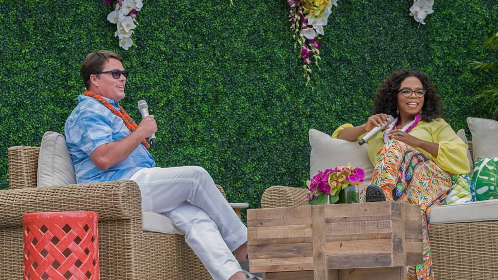 Jeff Arnold and Oprah Winfrey