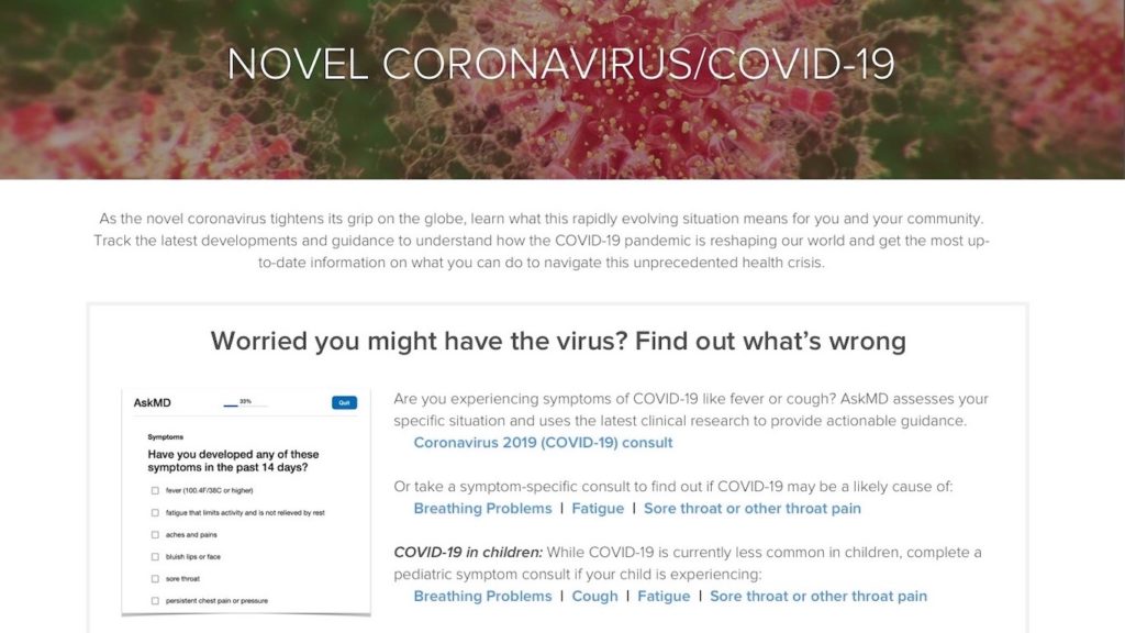 Sharecare updates award-winning symptom checker to help people assess individual risk, obtain actionable guidance for COVID-19