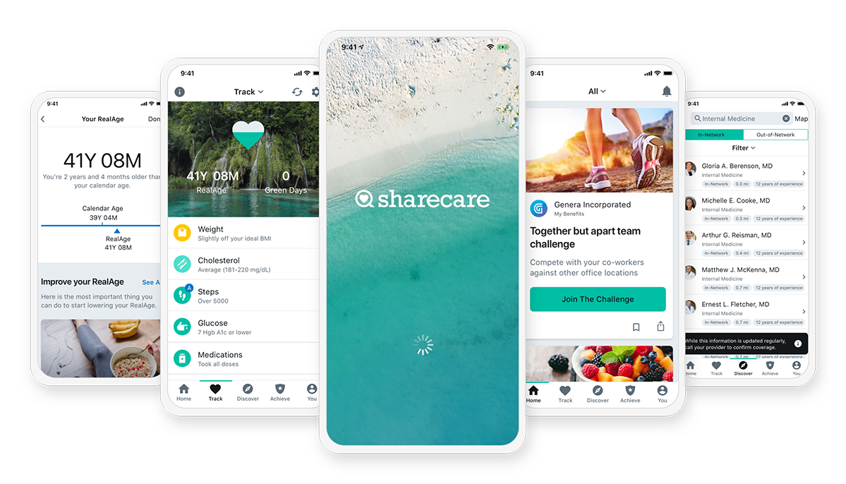 sharecare app screens